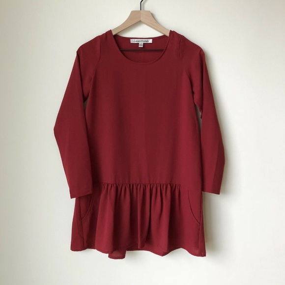 Lovers + Friends Tops - Lovers + Friends Dress Tunic Red